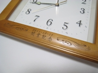 時計フレーム：木製